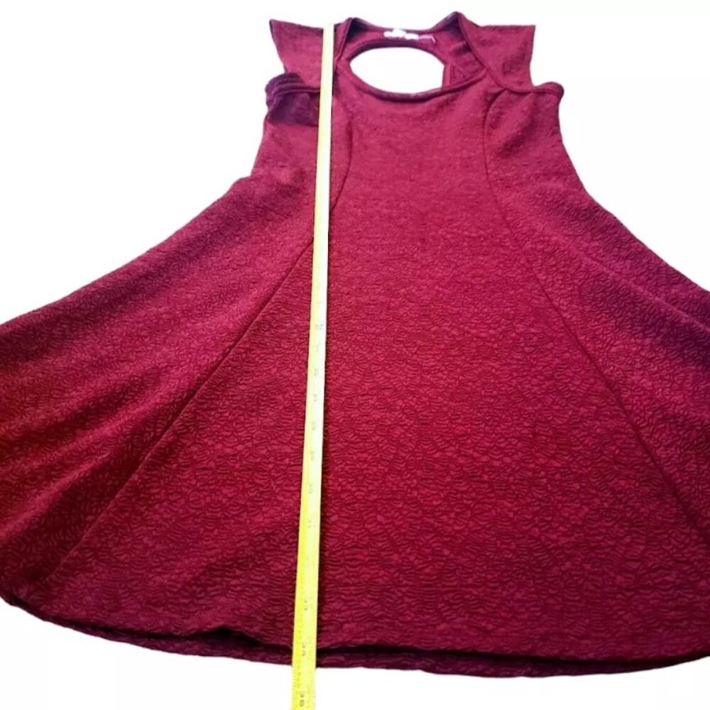 URBAN OUTFITTERS / SILENCE + NOISE Dress, Red Nylon Sleeveless Boho Casual, M - Picture 10 of 14